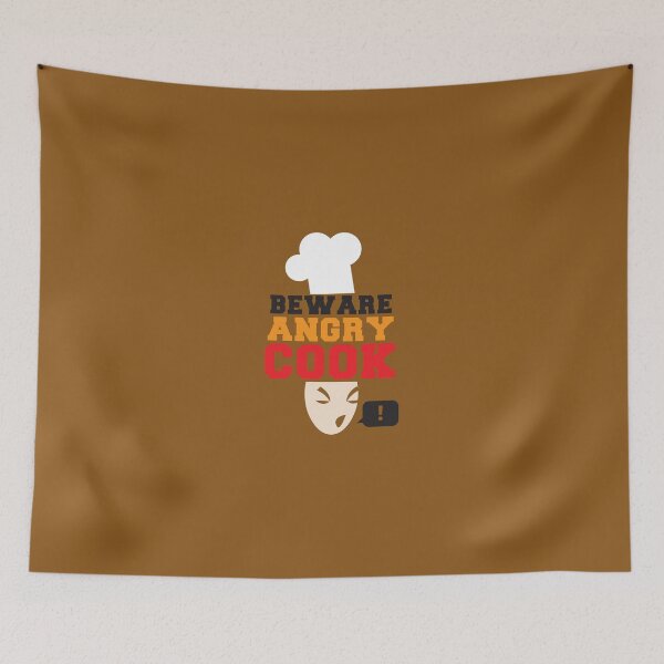 Item preview, BEWARE ANGRY COOK! chef cooking swearing  designed and sold by jazzydevil.