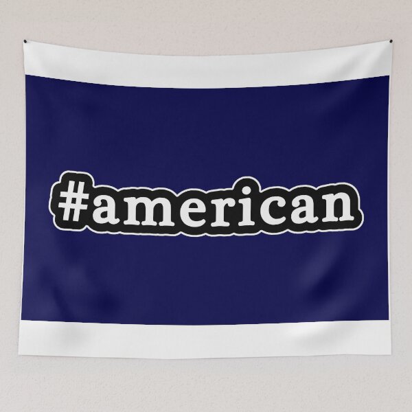 Item preview, American - Hashtag - Black & White designed and sold by Graphix.