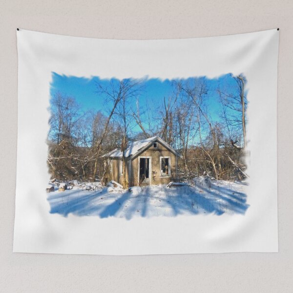 Item preview, Old House in the Snow designed and sold by Frankie Cat Photography.