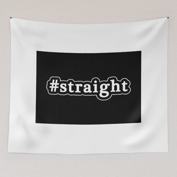 Item preview, Straight - Hashtag - Black & White designed and sold by Graphix.