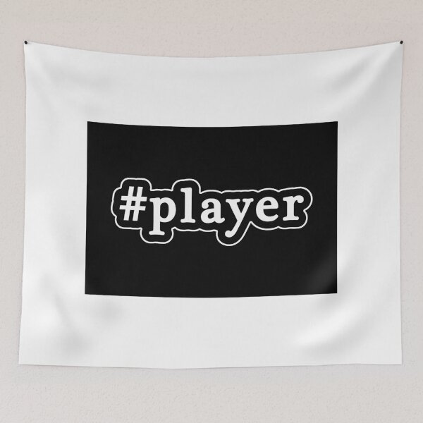 Item preview, Player - Hashtag - Black & White designed and sold by Graphix.