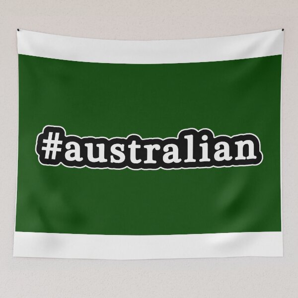 Item preview, Australian - Hashtag - Black & White designed and sold by Graphix.