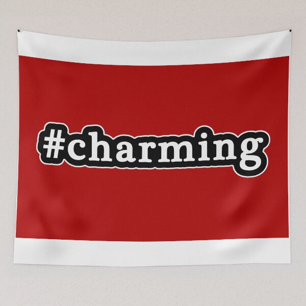 Item preview, Charming - Hashtag - Black & White designed and sold by Graphix.