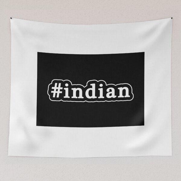 Item preview, Indian - Hashtag - Black & White designed and sold by Graphix.