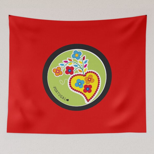 Item preview, Symbols of Portugal | Valentines Scarf (Lenço Namorados) #01 designed and sold by SylviaGo.