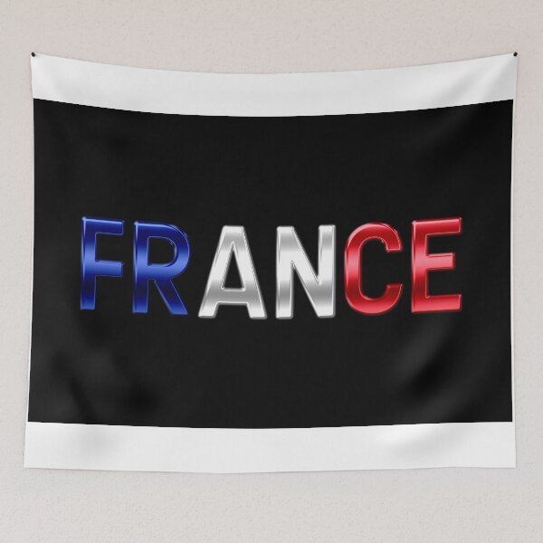 Item preview, France - French Flag - Metallic Text designed and sold by Graphix.