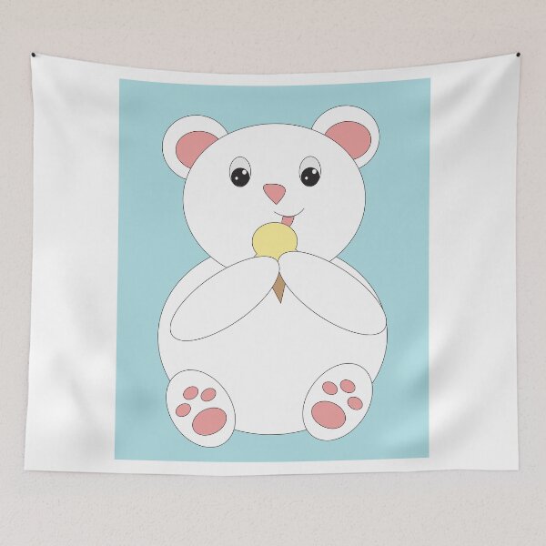 Item preview, Polar Bear Eating Ice Cream designed and sold by ValeriesGallery.