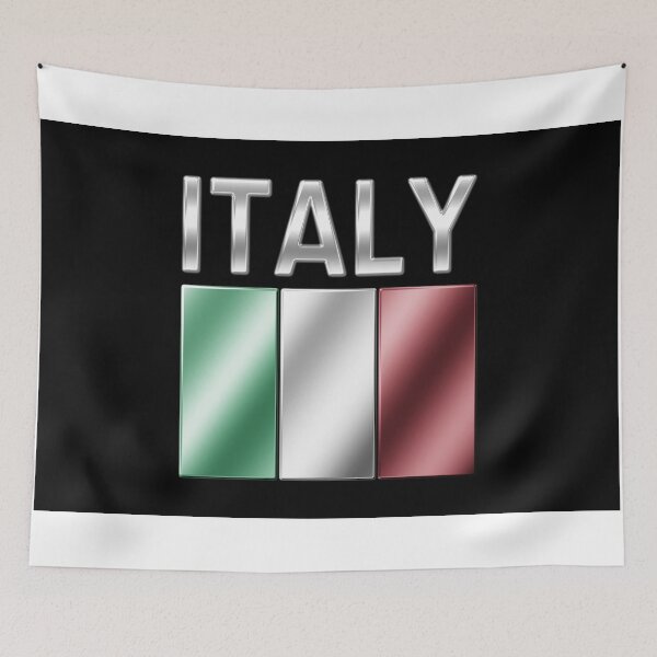 Item preview, Italy - Italian Flag & Text - Metallic designed and sold by Graphix.