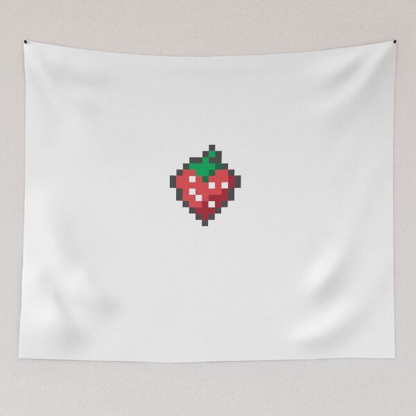 Item preview, strawberry pixels designed and sold by Laura Eyres.