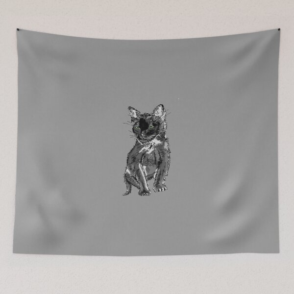 Item preview, Saphira the cat Pixel sketch designed and sold by Enji333.