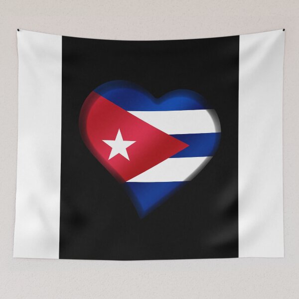 Item preview, Cuban Flag - Cuba - Heart designed and sold by Graphix.