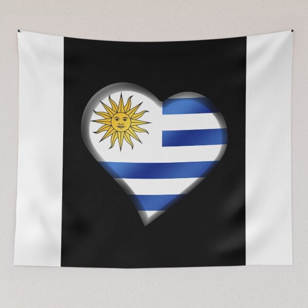 Item preview, Uruguayan Flag - Uruguay - Heart designed and sold by Graphix.