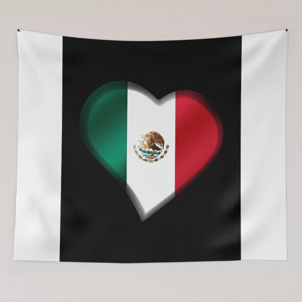 Item preview, Mexican Flag - Mexico - Heart designed and sold by Graphix.