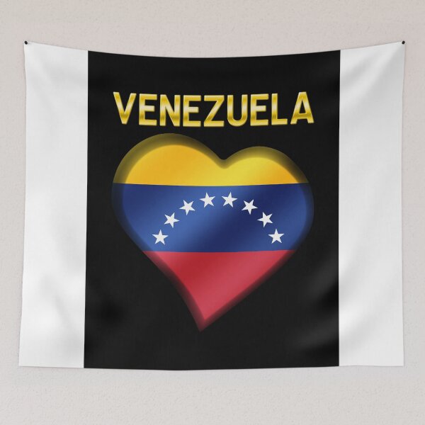 Item preview, Venezuela - Venezuelan Flag Heart & Text - Metallic designed and sold by Graphix.