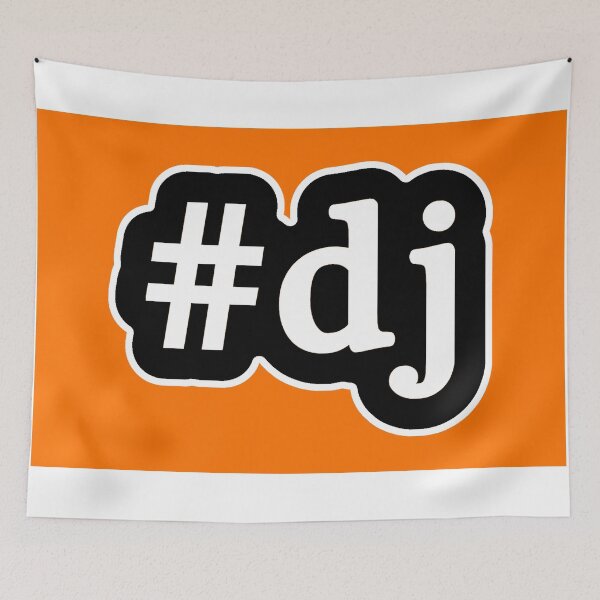 Item preview, DJ - Hashtag - Black & White designed and sold by Graphix.