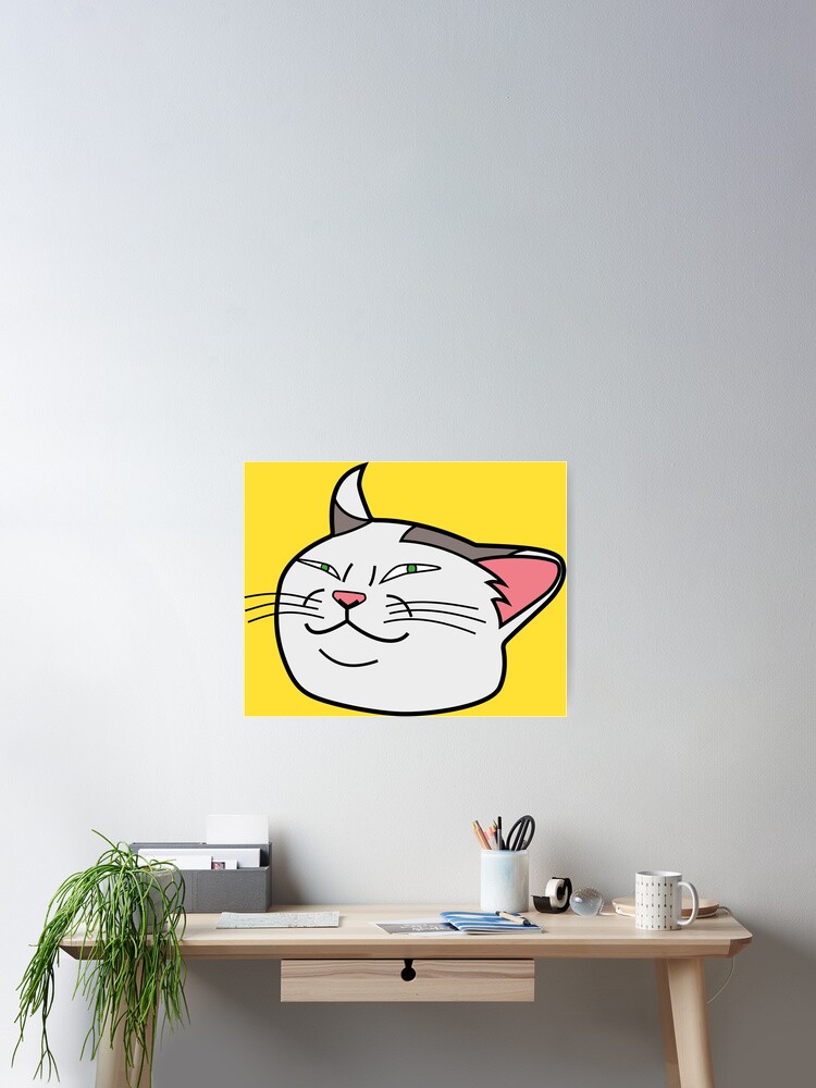 Smug Cat Meme Face - Cat - Posters and Art Prints