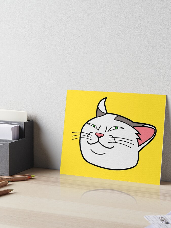 Smug Cat Meme Face - Cat - Posters and Art Prints