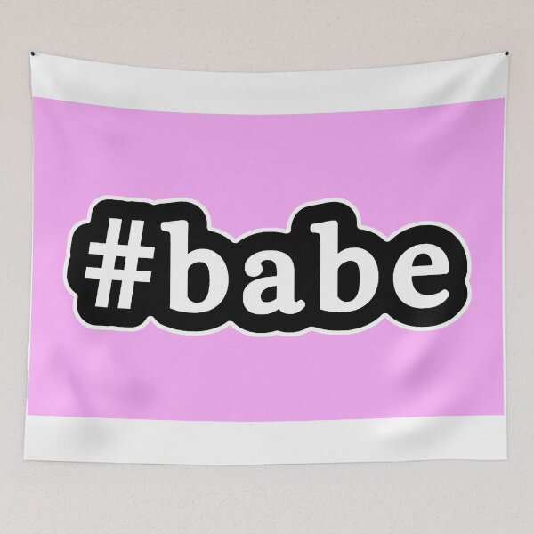 Item preview, Babe - Hashtag - Black & White designed and sold by Graphix.