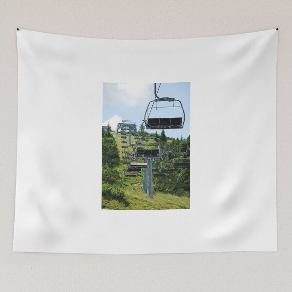 Item preview, Ski Lift on Monte Zoncolan in Summer  designed and sold by jojobob.