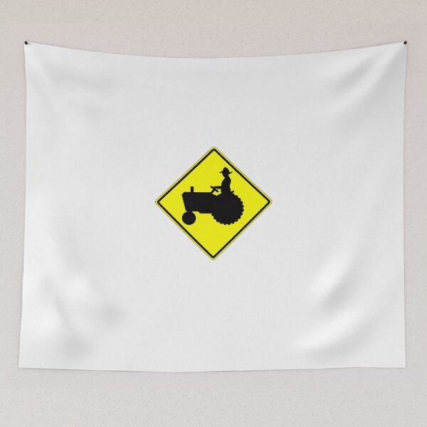 Item preview, Farm Tractor Crossing sign  designed and sold by thatstickerguy.
