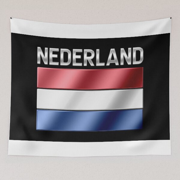 Item preview, Nederland - Dutch Flag & Text - Metallic designed and sold by Graphix.