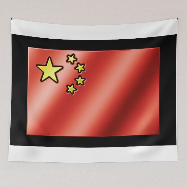 Item preview, Chinese Flag - China - Metallic designed and sold by Graphix.