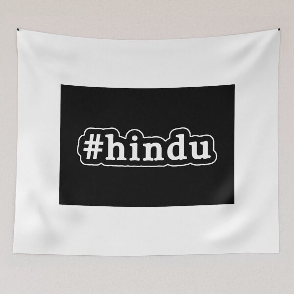 Item preview, Hindu - Hashtag - Black & White designed and sold by Graphix.
