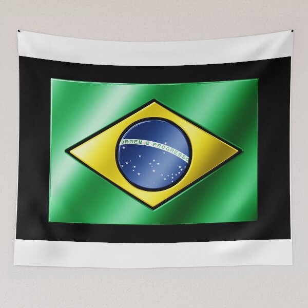 Item preview, Brazilian Flag - Brazil - Metallic designed and sold by Graphix.