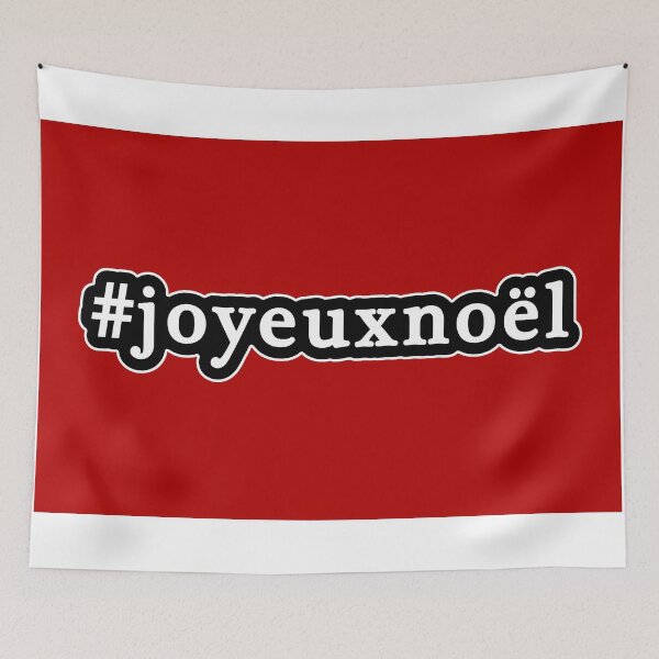 Item preview, Joyeux Noel - Christmas - Hashtag - Black & White designed and sold by Graphix.