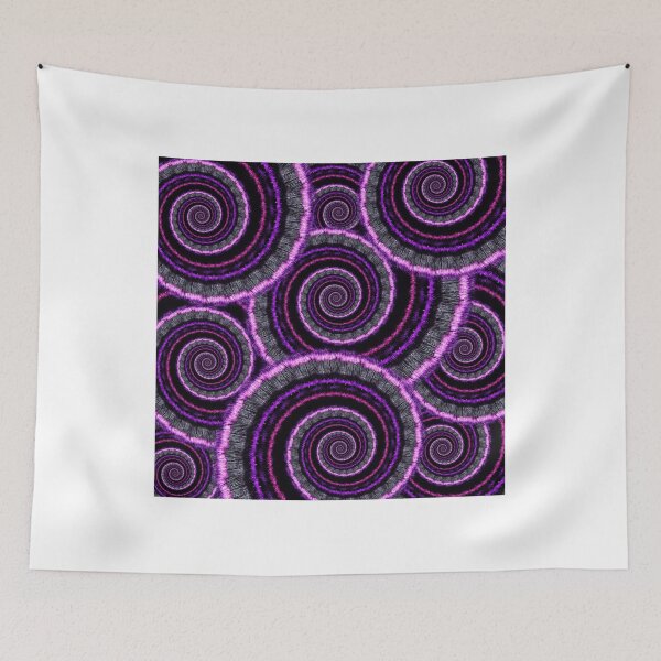Artikelvorschau, Purple Spiral Fractal Art entworfen und verkauft von Pixie Copley LRPS.