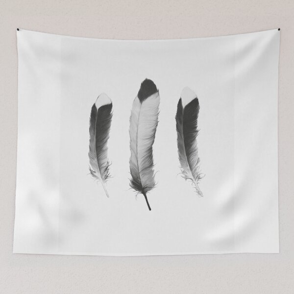 Item preview, Feathers Sketch designed and sold by Amy Hamilton.
