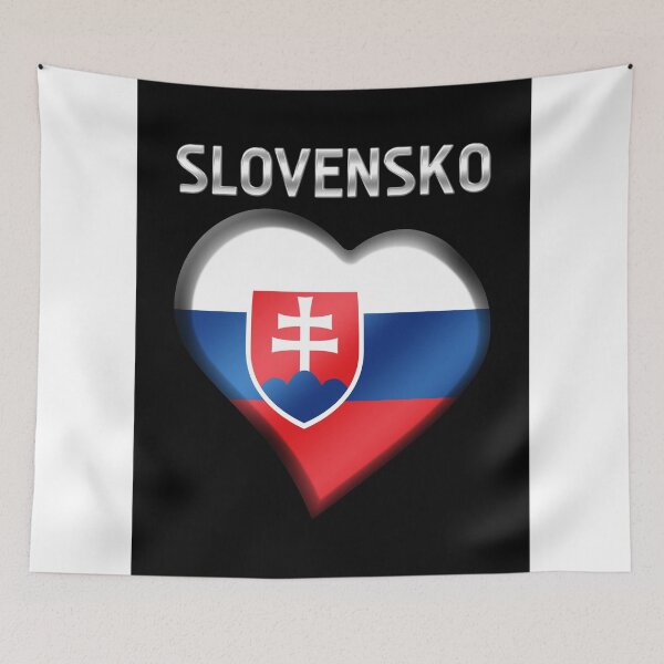Item preview, Slovensko - Slovakian Flag Heart & Text - Metallic designed and sold by Graphix.