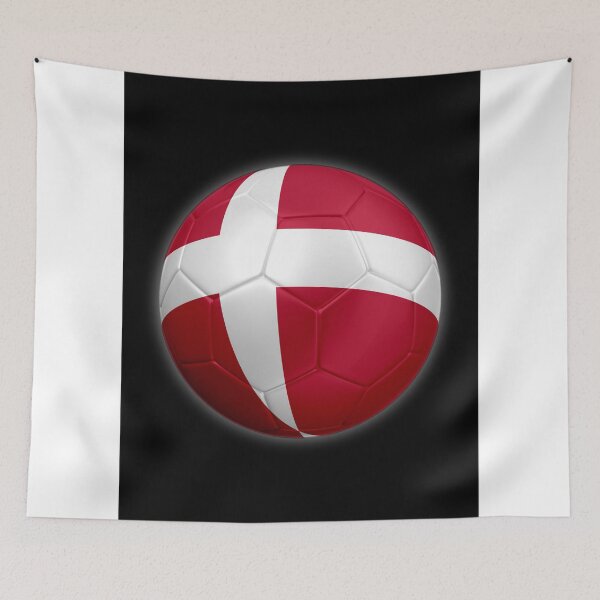 Item preview, Denmark - Danish Flag - Football or Soccer 2 designed and sold by Graphix.