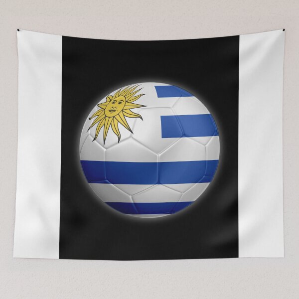 Item preview, Uruguay - Uruguayan Flag - Football or Soccer 2 designed and sold by Graphix.