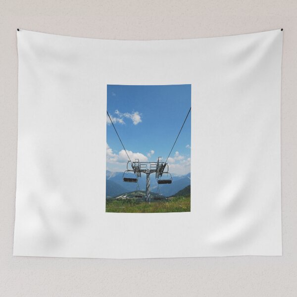Item preview, Ski Lift on Monte Zoncolan in Summer  designed and sold by jojobob.
