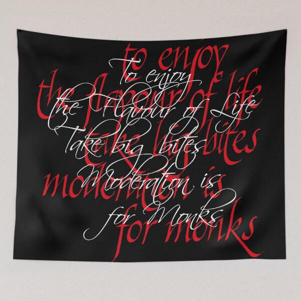 Item preview, Calligraphic letterforms - Take Big Bites designed and sold by Paul Davenport.
