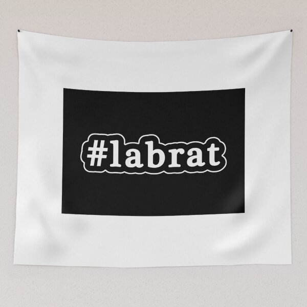 Item preview, Lab Rat - Hashtag - Black & White designed and sold by Graphix.