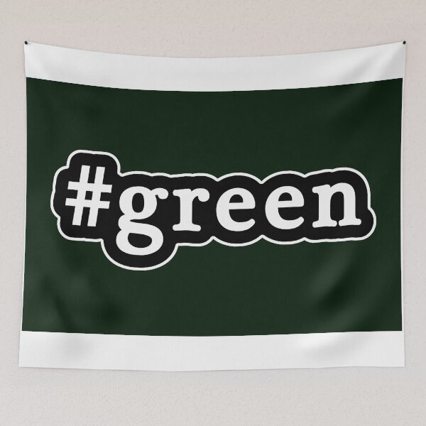 Item preview, Green - Hashtag - Black & White designed and sold by Graphix.