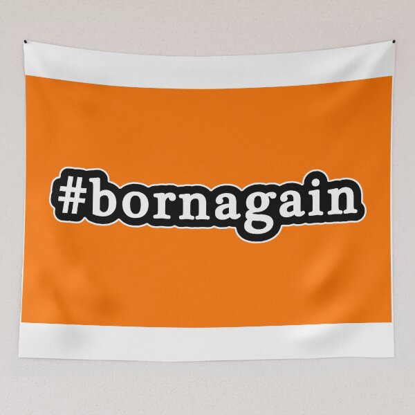 Item preview, Born Again - Hashtag - Black & White designed and sold by Graphix.