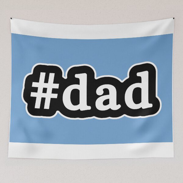 Item preview, Dad - Hashtag - Black & White designed and sold by Graphix.