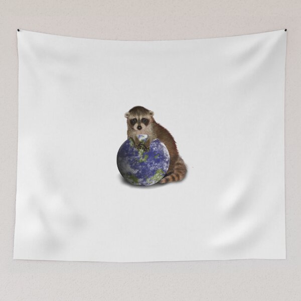 Item preview, Earth Day Raccoon designed and sold by jkartlife.