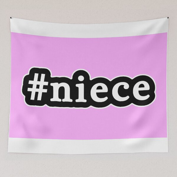 Item preview, Niece - Hashtag - Black & White designed and sold by Graphix.