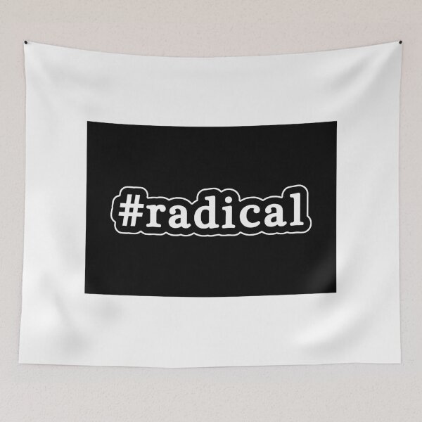 Item preview, Radical - Hashtag - Black & White designed and sold by Graphix.