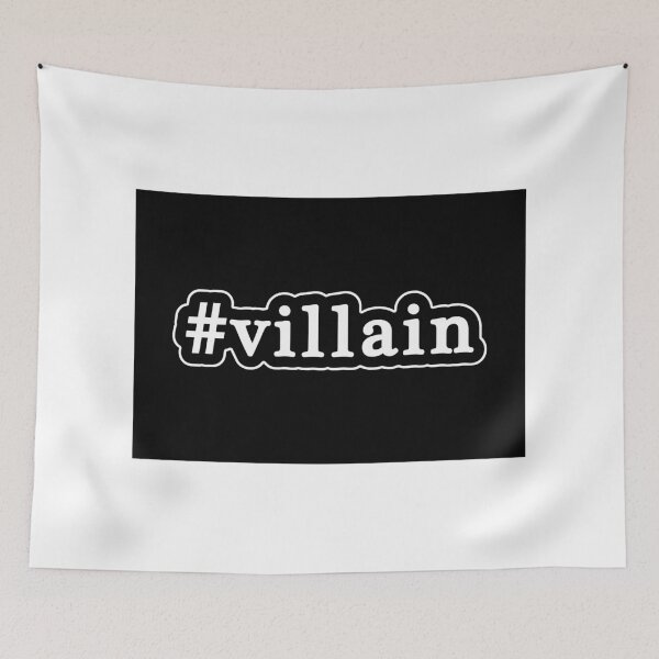 Item preview, Villain - Hashtag - Black & White designed and sold by Graphix.
