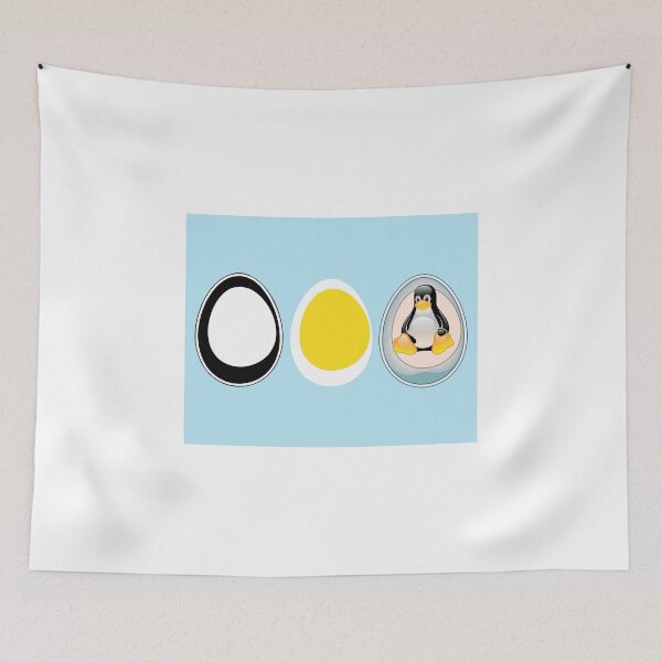 Item preview, LINUX TUX  PENGUIN  3 EGGS designed and sold by SofiaYoushi.