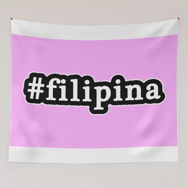 Item preview, Filipina - Hashtag - Blanco y negro designed and sold by Graphix.