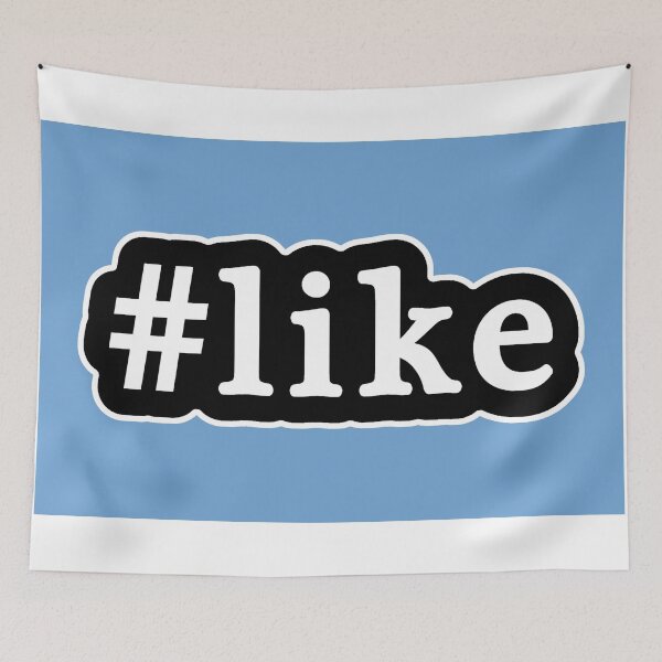 Item preview, Like - Hashtag - Black & White designed and sold by Graphix.