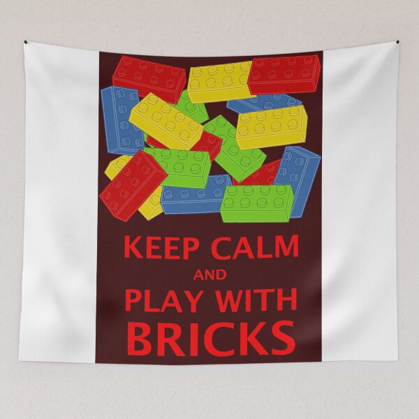 Item preview, KEEP CALM AND PLAY WITH BRICKS  designed and sold by ChilleeW.