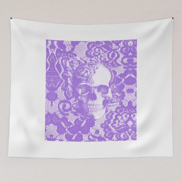 Item preview, Lavender lace rose skull designed and sold by KristyPatterson.