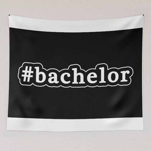 Item preview, Bachelor - Hashtag - Black & White designed and sold by Graphix.